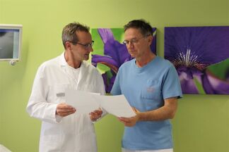 Dr. med. Robert Einsle, Co-Chefarzt Medizin und Dr. med. Thomas Müller, Obwaldner Hausarzt